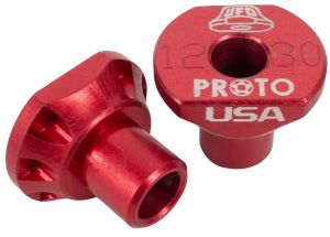 Proto UFO Rear Wheel Adapters 12/30mm Red