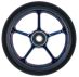 Rueda Black Pearl Original Double V3 110 Chrome Blue