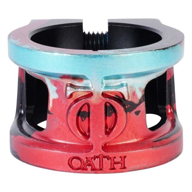 Abrazadera Oath Cage V2 Black Teal Red