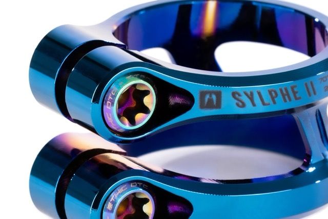 Abrazadera Ethic Sylphe V2 31.8 Chrome Blue