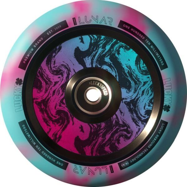 Rueda Lucky Lunar Hollow 110 Rush Pink Blue Swirl