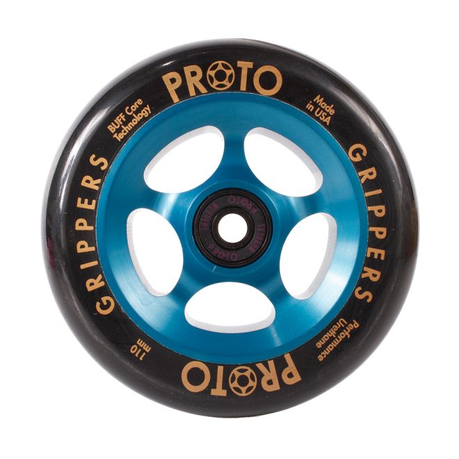 Rueda PROTO Gripper 110 Black on Blue