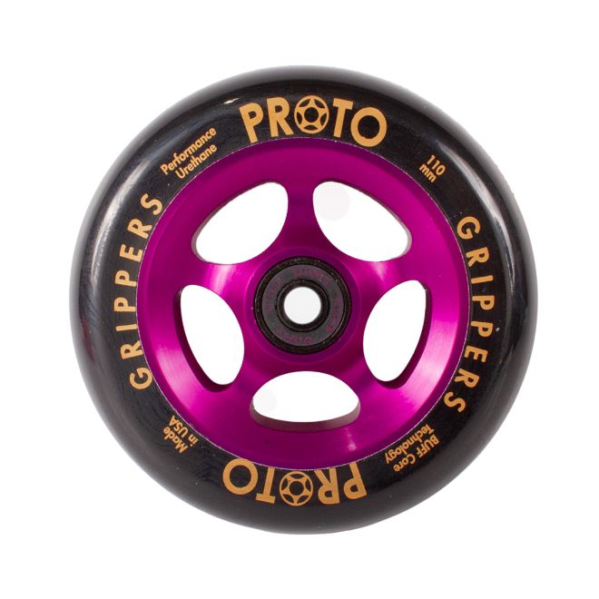 Rueda PROTO Gripper 110 Black on Purple