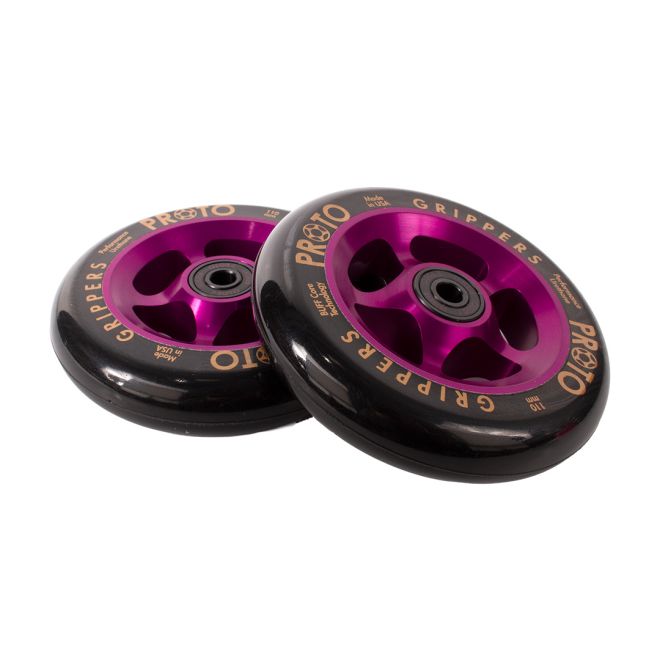 Rueda PROTO Gripper 110 Black on Purple