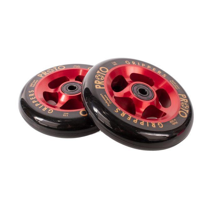 Rueda PROTO Gripper 110 Black on Red