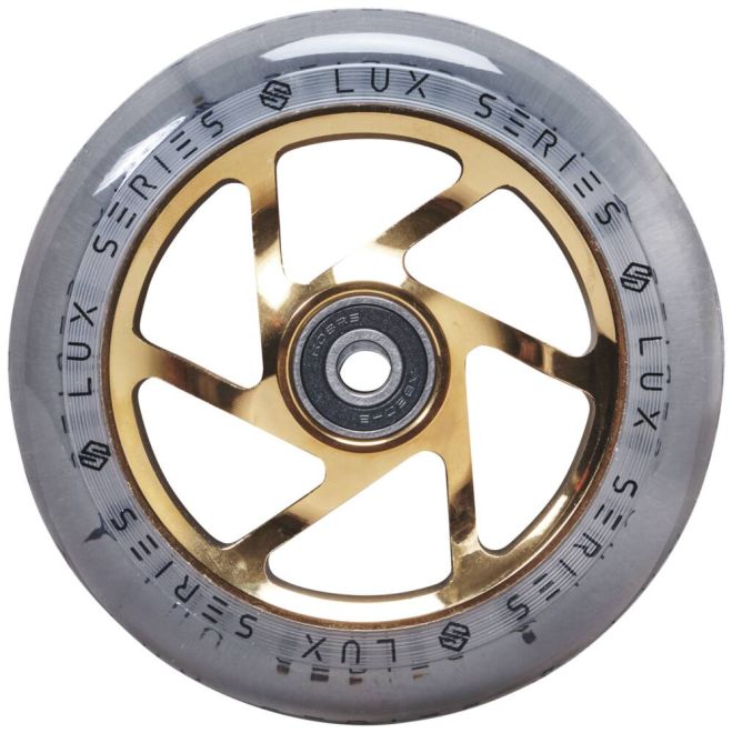 Rueda Striker Lux Clear 110 Gold Chrome