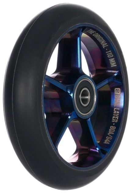 Rueda Black Pearl Original Double V3 110 Chrome Blue