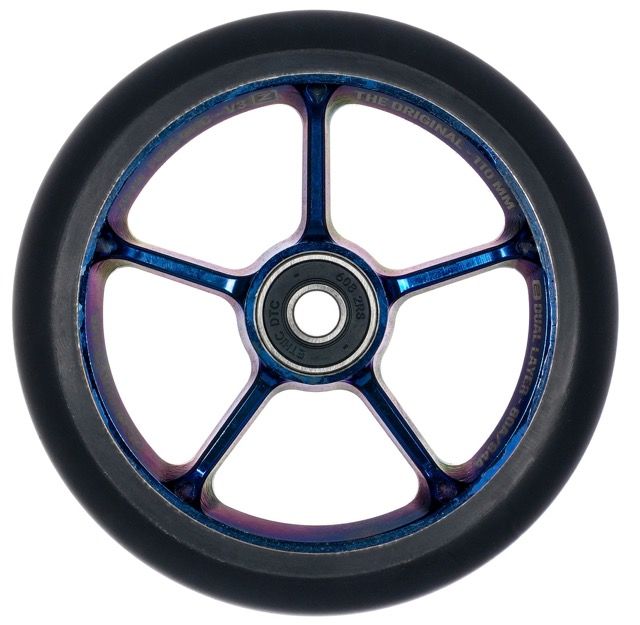 Rueda Black Pearl Original Double V3 110 Chrome Blue